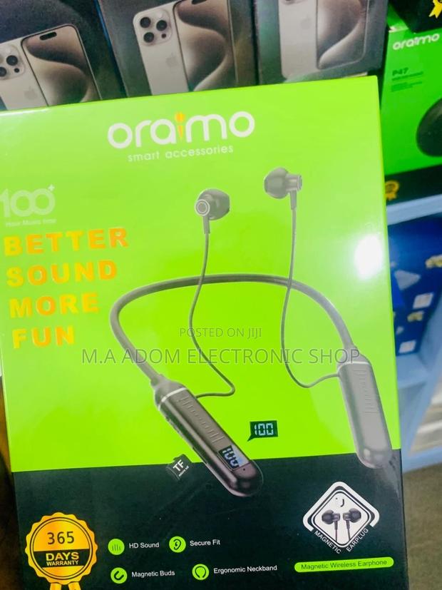 Quality Yet Affordable Oraimo Bluetooth Neckband. · Photo 1