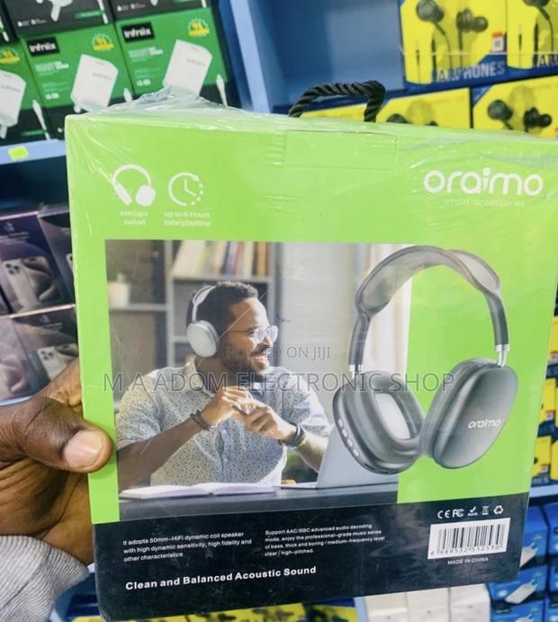 Lovely Design Oraimo Pure Bass Wireless Over Ear Headphone. · Photo 1