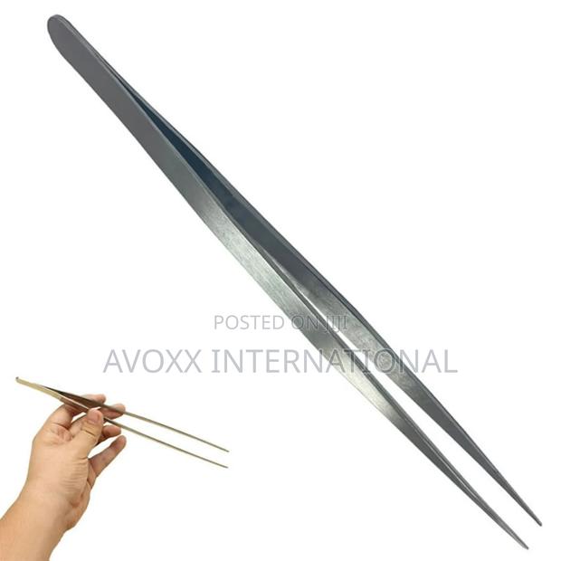 Tweezers 5.5" Medium Tips Straight Pointed Utility Forceps · Photo 2