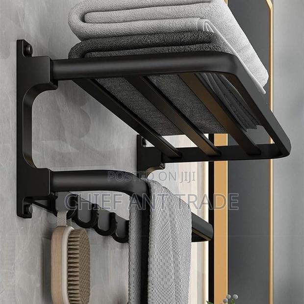 Flexible Towel Rack. Rod. Black. Gjs8802k / 308b · Photo 1