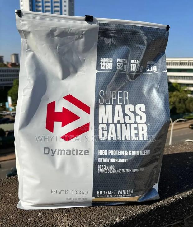 12lbs Super Weight Gainer and Muscle Strength- Dymatize Mass · Photo 1