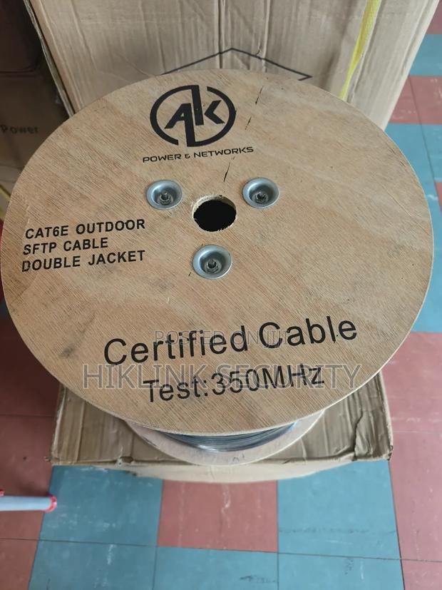 Cat6 Cable SFTP Outdoor Double Jacket Alluminium Shielded · Photo 1