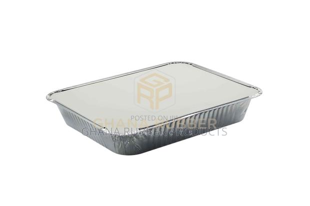 Aluminium Foil Food Containers + Lids (3200ml) (100pcs) · Photo 1