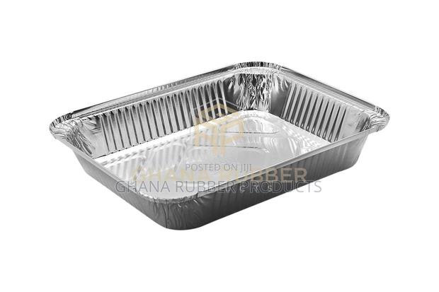Aluminium Foil Food Containers + Lids (3200ml) (100pcs) · Photo 3