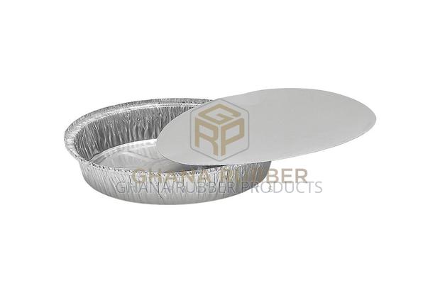 Aluminium Foil Food Containers+Lids Round (1380ml) (500pcs) · Photo 2