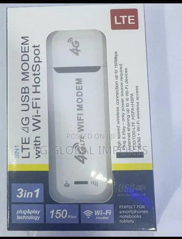 Universal 4G LTE USB WiFi Modem Dongle (Supports All Networks) · Photo 1