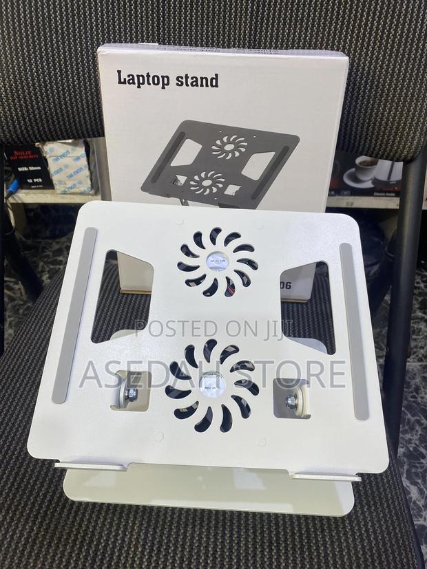 Adjustable Laptop Stand With 2 USB Cooling Fans · Photo 1