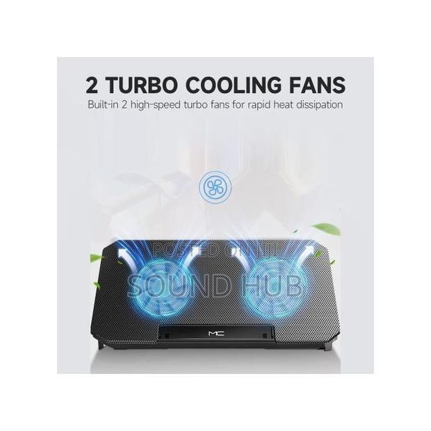 Laptop Stand With Cooling Fan Low Noise Adjustable Height · Photo 2