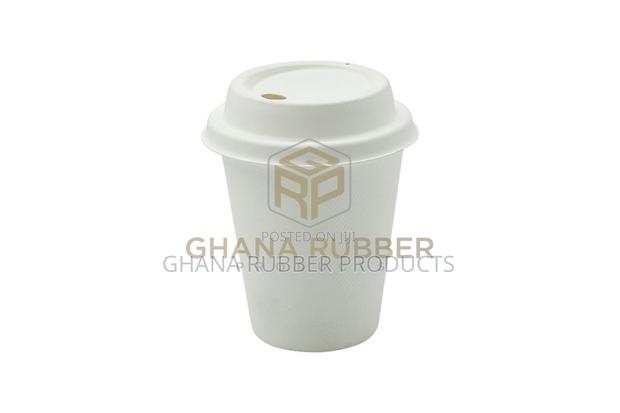 Bagasse Drinking Cups + Lids 8oz (1000pcs) · Photo 1