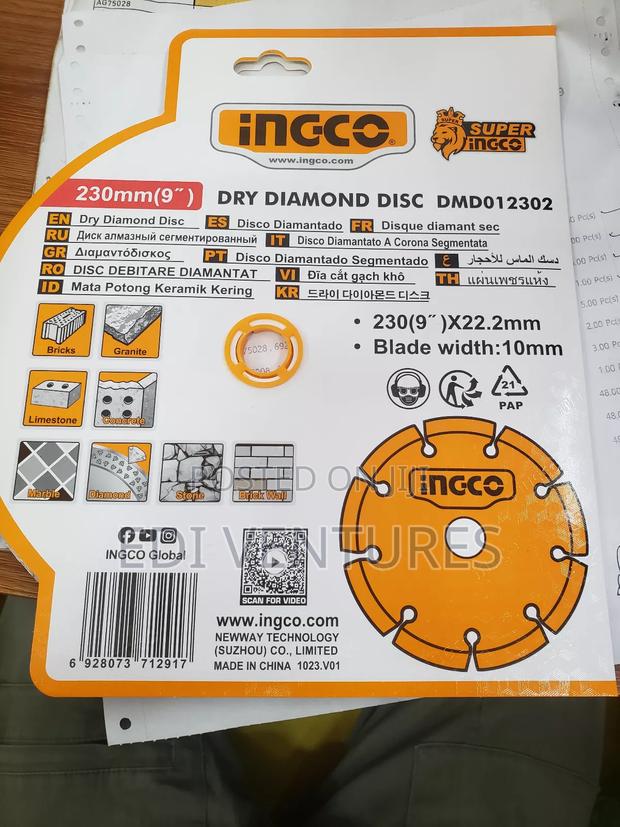 Ingco Dry Diamond Disc 9 Inches (Dmd012302) · Photo 2