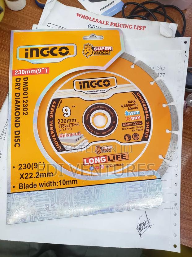 Ingco Dry Diamond Disc 9 Inches (Dmd012302) · Photo 1