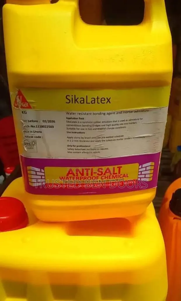 Quality Sikalatex Anti-Salt and Waterproof for Plastering Works 5 LTRS · Photo 1