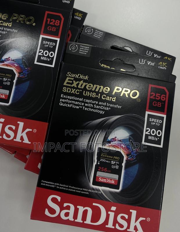 Sandisk 256gb Extreme Pro Uhs-i Sdxc Memory Card · Photo 1