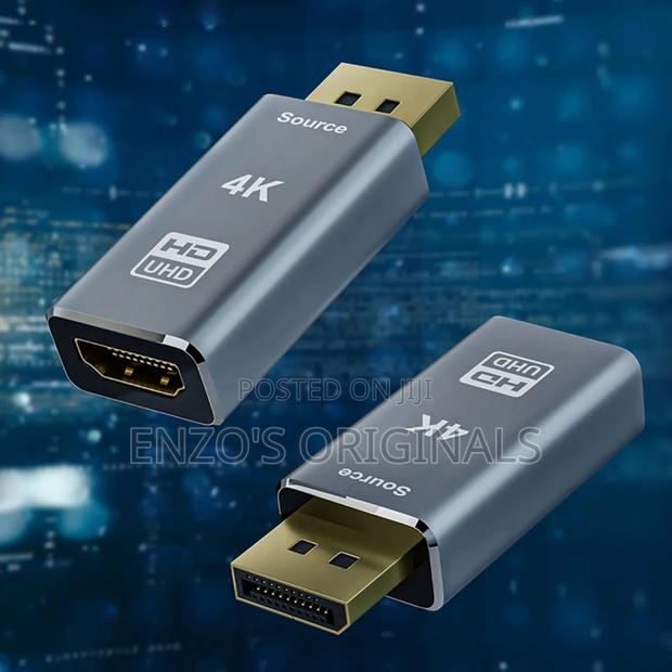 Dp To Hdmi Uhd Monitor Or Tv Adapter All Metal Finish · Photo 1