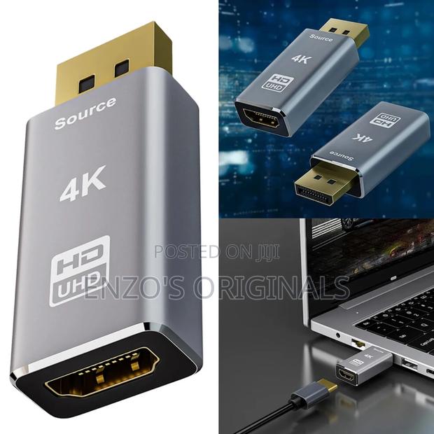 Dp To Hdmi Uhd Monitor Or Tv Adapter All Metal Finish · Photo 4