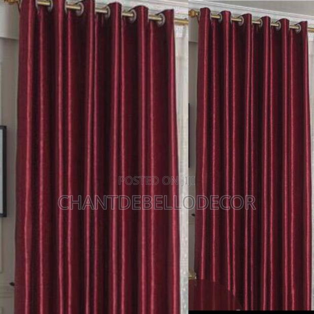 A Pair Of Silk Textured Sunblock Curtains 2 In 1(190ghc) · Photo 5