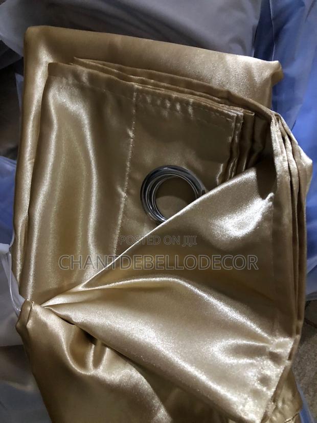 A Pair Of Silk Textured Sunblock Curtains 2 In 1(190ghc) · Photo 2
