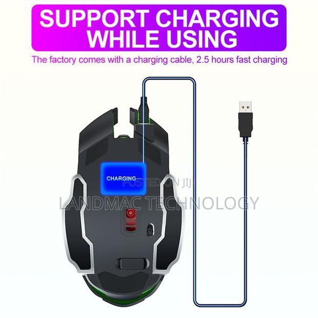 Wolf 6D 720H Long Battery Rechargeable Gaming Mouse · Photo 2