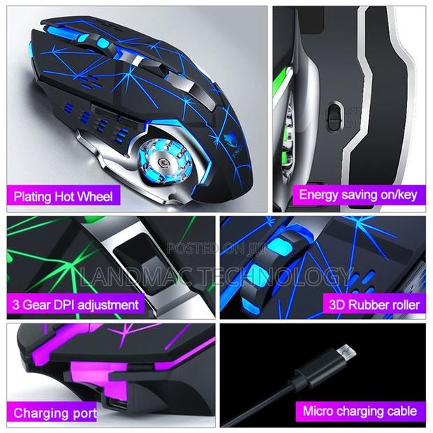 Wolf 6D 720H Long Battery Rechargeable Gaming Mouse · Photo 3