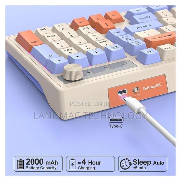 Wireless Gaming Mechanical Feel Keyboard 2.4gbluetooth · Photo 5