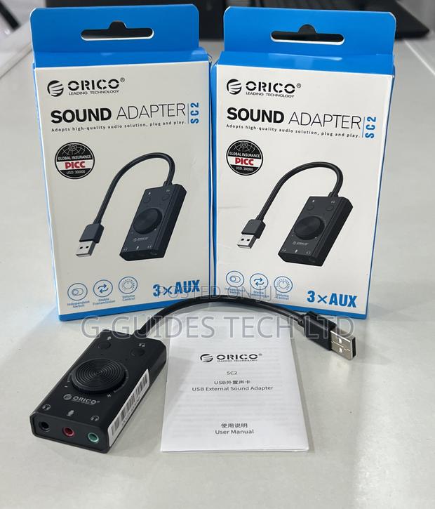 Multifunction USB External Sound Card, Orico USB Sound Card · Photo 1