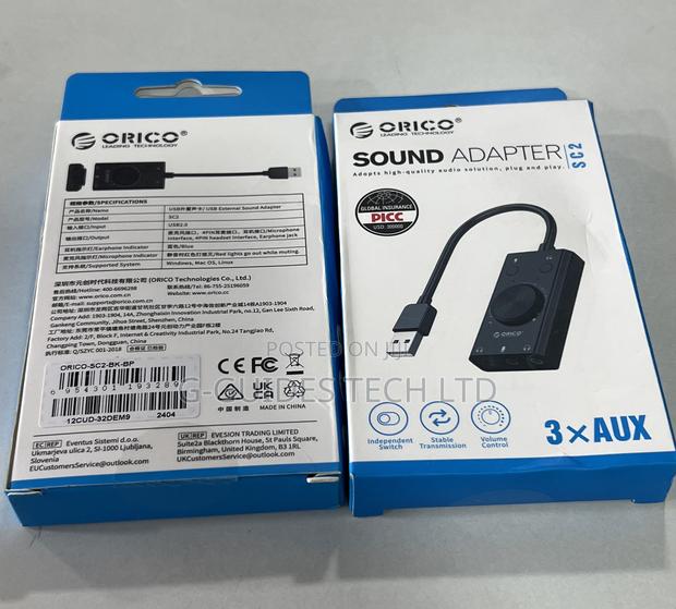 Multifunction USB External Sound Card, Orico USB Sound Card · Photo 4