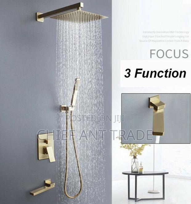 Concealed Shower Mixer. Secret (9013-3g) Gold. Wall Shower · Photo 2