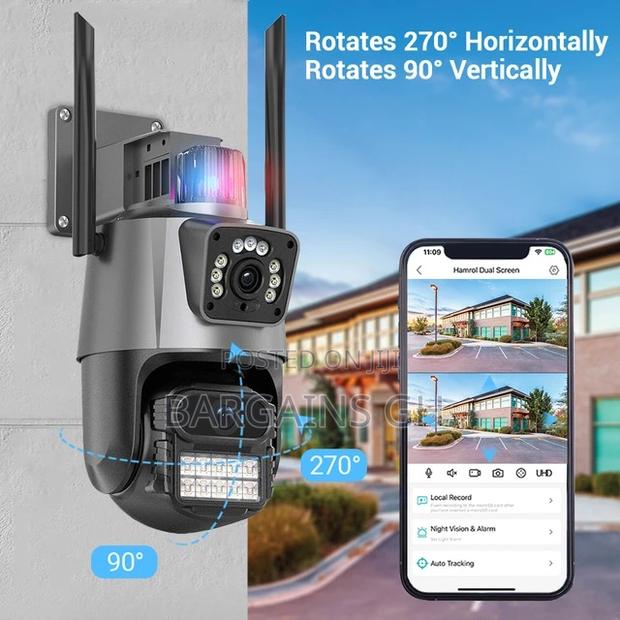 Dual Lens Waterproof Smart CCTV Camera 8MP · Photo 2