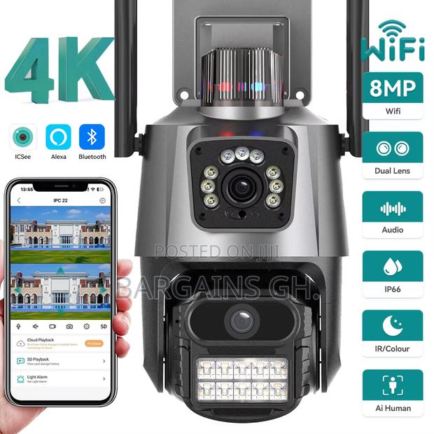 Dual Lens Waterproof Smart CCTV Camera 8MP · Photo 1