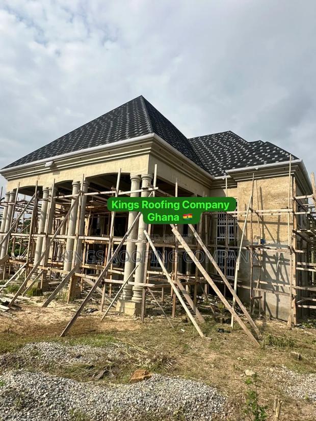 Installation of Woodwork Trusses and Euro Tiles Roofing · Photo 1