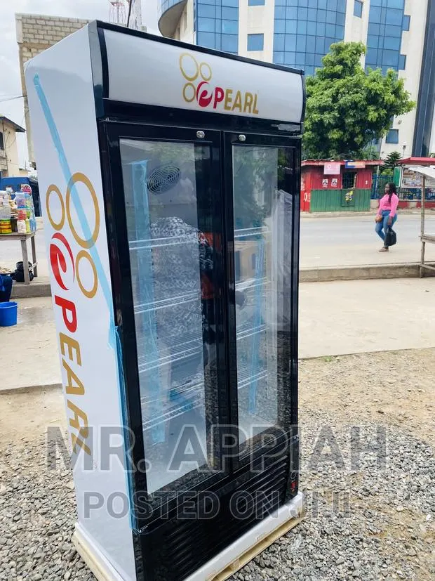 Manual Defrost Pearl PVC 622-2b Double Door Display Fridge. · Photo 1