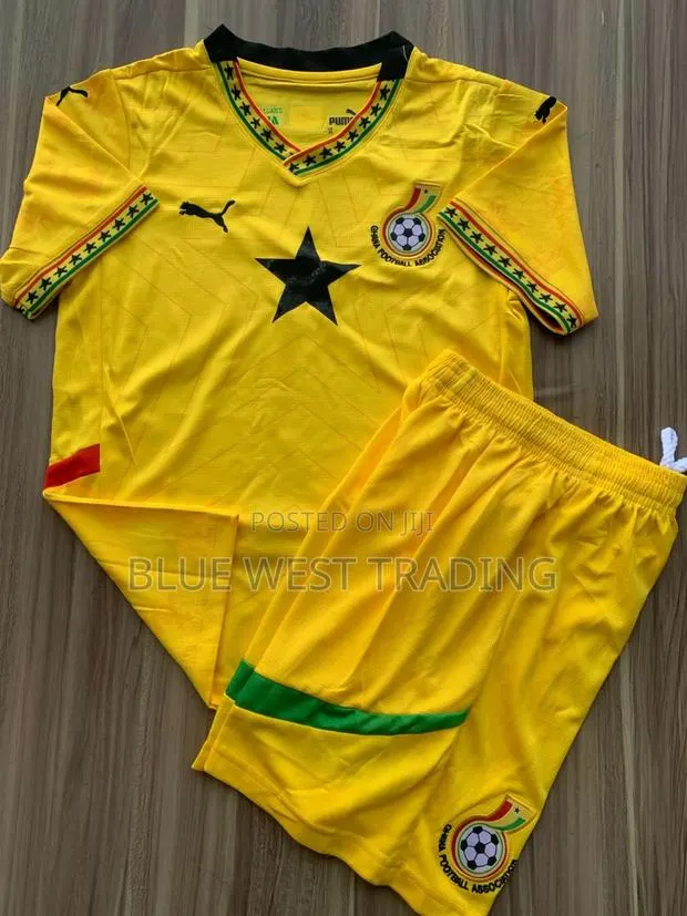 Ghana Black Stars Away Jersey for Kids · Photo 1