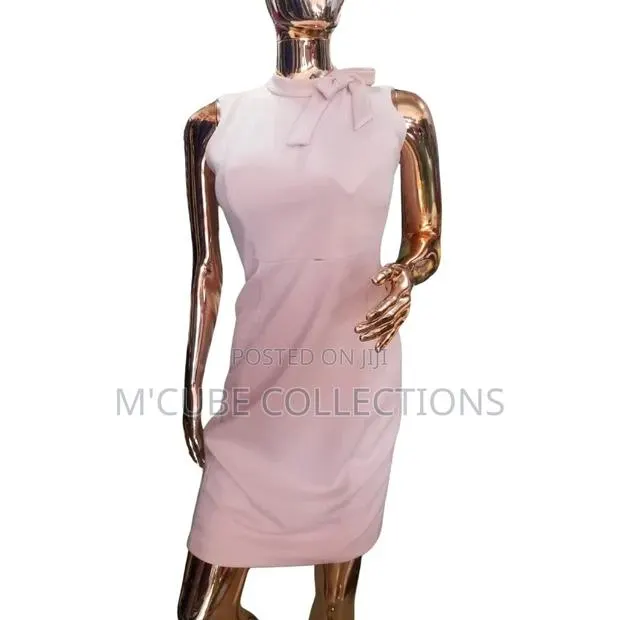 Blush Pink Bow Detail Dress · Photo 1