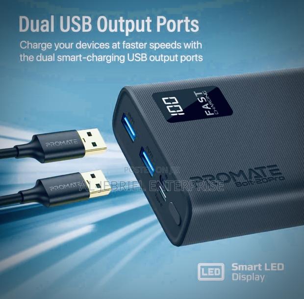Promate Bolt -20 Pro 20000mah Slim Power Bank With USB-C · Photo 2