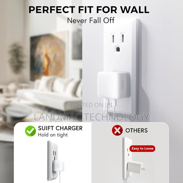 Dual USB C Plug UK, 50W Fast Charger Plug for iPhone 15 14 · Photo 3