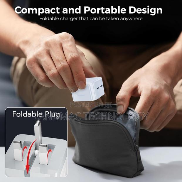 Dual USB C Plug UK, 50W Fast Charger Plug for iPhone 15 14 · Photo 5