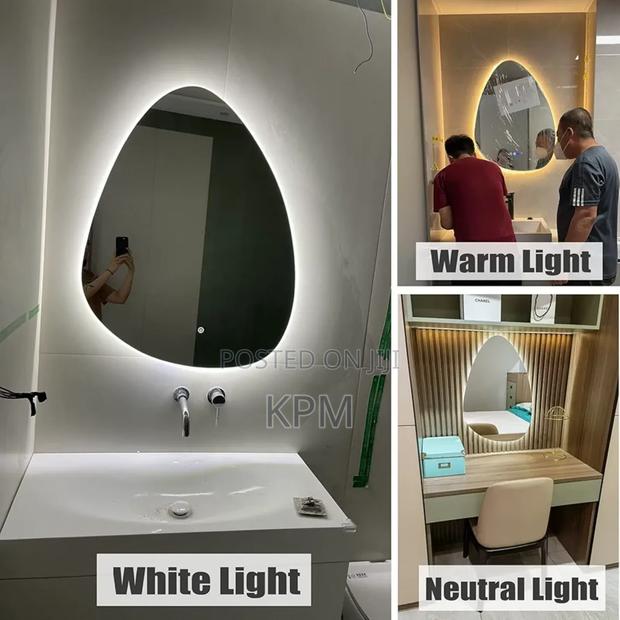 Irregular LED Vanity Bathroom Mirror Wall Mount · Photo 2