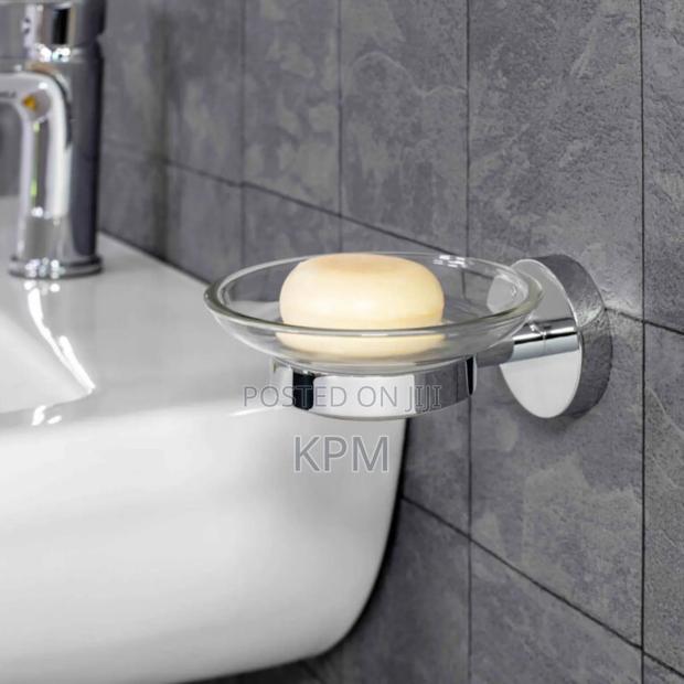 Round Glass Bathroom Soap Dish Hd · Photo 1