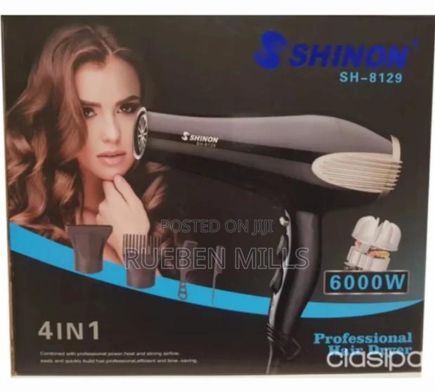 Shinon 6000w Hair Dryer With Concentrator and Dryer Comb · Photo 1