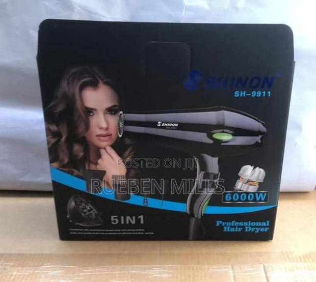 Shinon 6000w Hair Dryer With Concentrator and Diffuser · Photo 1