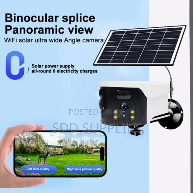 Durable Battery And Large Panel Solar Sim Security Camera · Photo 1