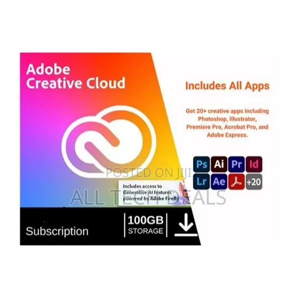 Adobe Creative Cloud Pro 100gb, 12-Month, 4,000 Ai Credits · Photo 1
