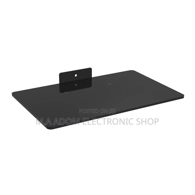 Single DVD Glass Shelf Black Colour · Photo 1