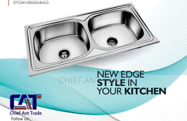 Sliver Kitchen Sink (7843ls) Double · Photo 1