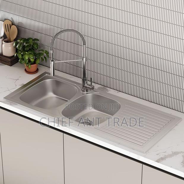 Sliver Kitchen Sink (12050-2ls) Double · Photo 3