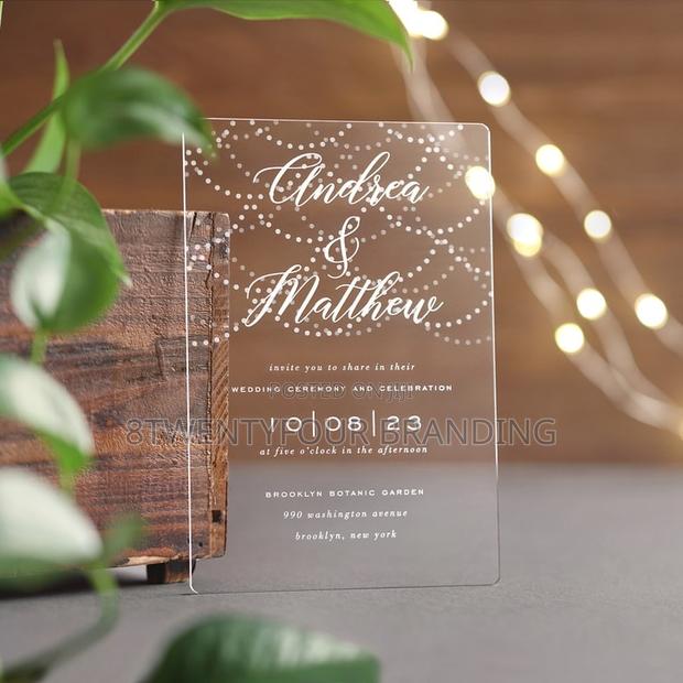 Acrylic Wedding Invitation (Moq: 50pcs) · Photo 3
