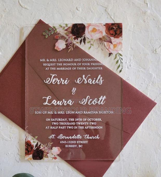 Acrylic Wedding Invitation (Moq: 50pcs) · Photo 1