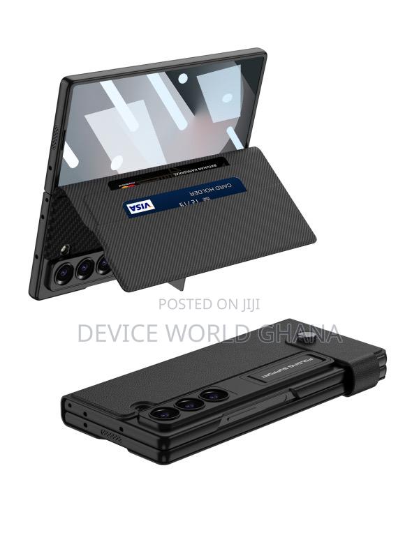 Clamshe Leather Flip Case for Samsung Z Fold 6 With Pen Slot · Photo 4