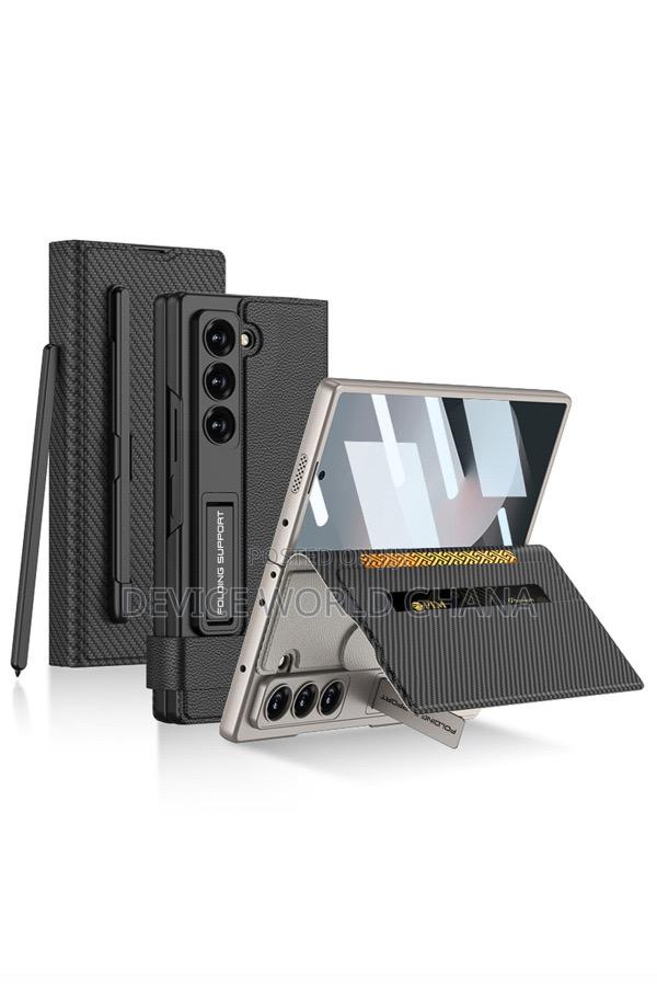 Clamshe Leather Flip Case for Samsung Z Fold 6 With Pen Slot · Photo 7