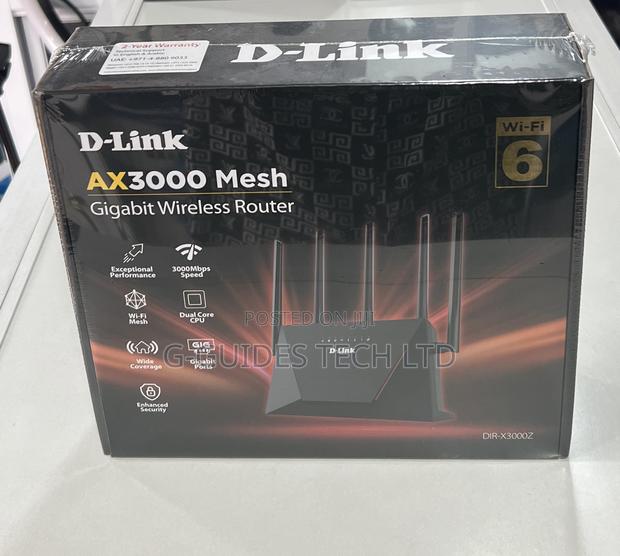 D-Link Ax3000 Mesh Gigabit Wireless Router (Dir-X3000z) · Photo 2